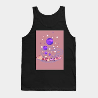 Space storm in a tea cup - Kawaii Tank Top